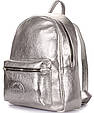 Рюкзак POOLPARTY Xs xs-bckpck-leather-silver Серебристый 6 л, фото 2