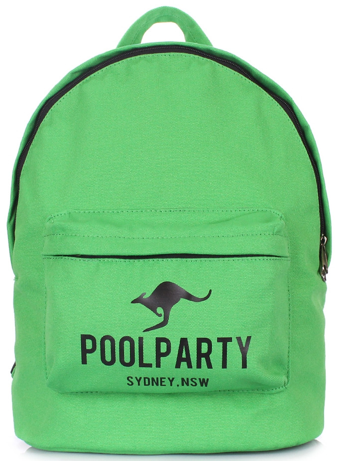Рюкзак POOLPARTY backpack-kangaroo-green Зеленый 16 л, фото 1