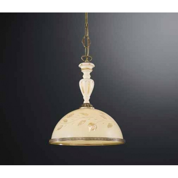 Люстра RECCAGNI ANGELO L 6808/28 бронза/скло/дерево