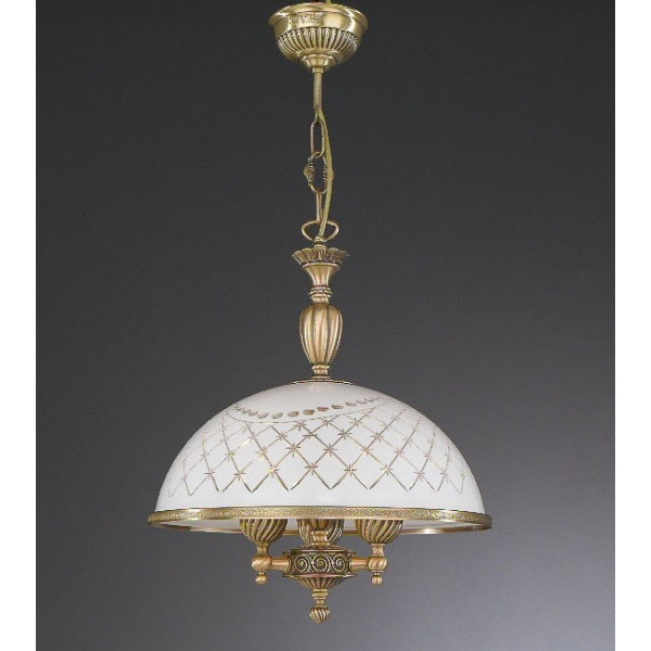 Люстра RECCAGNI ANGELO L 7002/38 bronzo arte/bianco classico