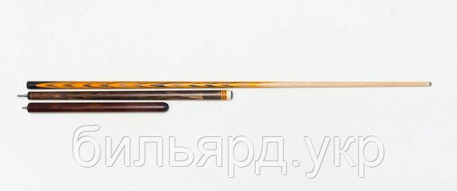 Більярдний Кий Янковського 2/3 12 запилів Чорна пальма — Морений граб із подовжувачем, фото 1
