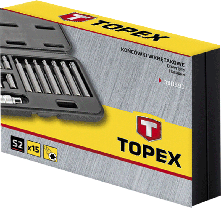 Набор насадок Torx 1/2" - 15шт,  TOPEX  39D391, фото 3