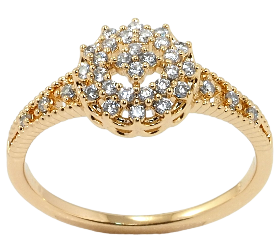 

Кольцо Xuping Позолота 18K "Инкрустация цирконием" р.17,17.5,18,18.5,19.5