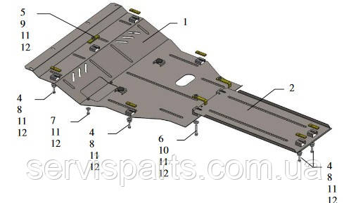 Защита двигателя Lexus GS (GS300) 1997-2005 (Лексус) - фото 2 - id-p565966527