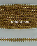 Золота тасьма "метелик" металізована, ширина 1.8см (на розріз), фото 2