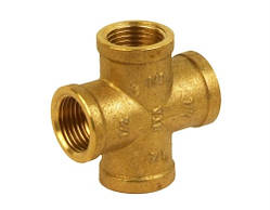 Хрест 1/2" внутрішня-внутрішня бронза