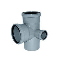 Хрестовина каналізаційний кут 110х110х110 мм 