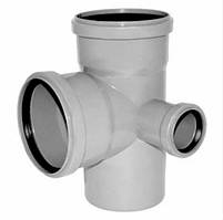 Хрестовина каналізаційна двопл.лівна 110х110х50х90 мм