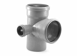 Хрестовина каналізаційна двопл.права 110х110х50х90 мм