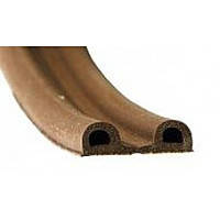 Самоклеючий ущільнювач гумовий Technics "D" коричневий 9х6 мм