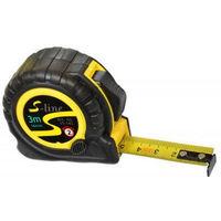 Рулетка S-line гумовий корпус 2 функції 3 м/16 мм, фото 1