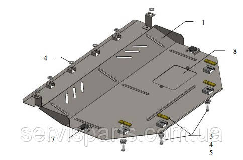 Захист картера двигуна Mazda 3 BL купити та встановити в Servisparts