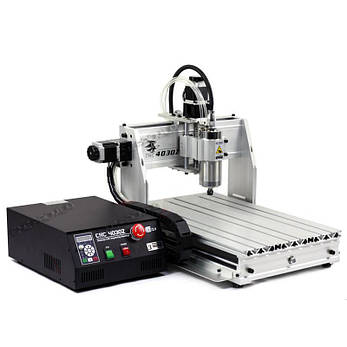 300х400 верстат із ЧПК, на 3 осі, 0,8 кВт, фрезерно-гравірувальний з водяним охолодженням, LPT , КГП + VFD, фото 1