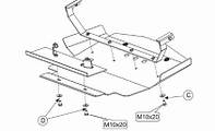 Защита двигателя Mercedes E-Class W124 1984-1997 (Мерседес E-Класс)