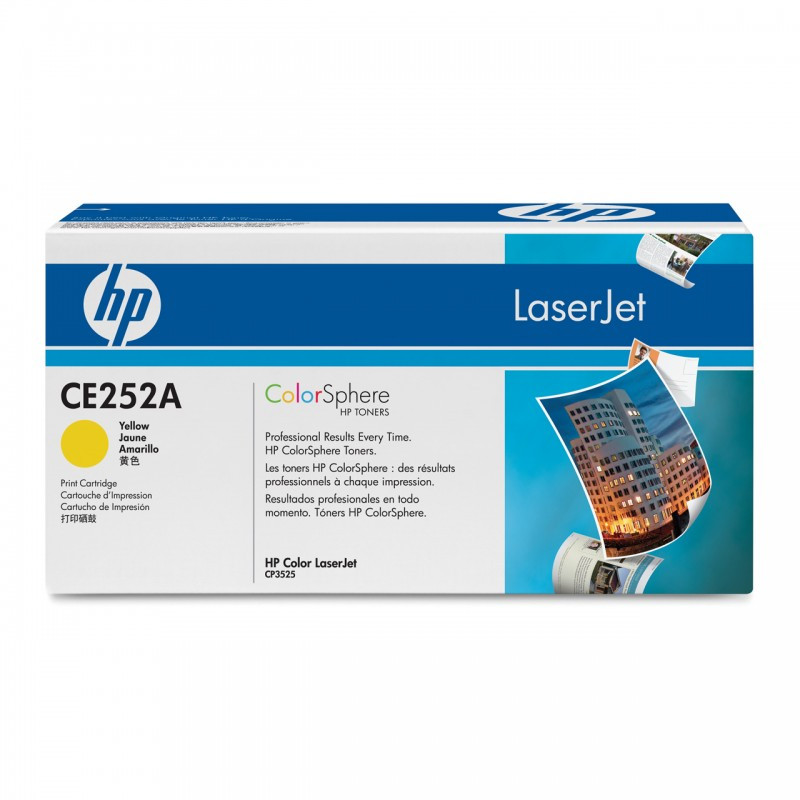 HP CE252A Yellow картридж (504A) для LJ CM3530 і CP3525 series