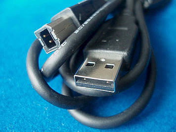 Кабель USB AM-BM, 1. 8 м, чорний, для принтера, сканера