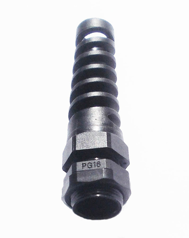 гемоввод, введення кабельний PG 16 спіральний із захистом від перегину дроти Регмоввод PG-16 з пружиною від перегину купити в Україні