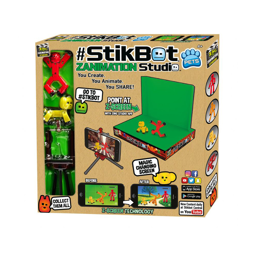 Ігровий набір S2 Pets Студія зі сценою Стикбот Z-SCREEN Stikbot TST617A