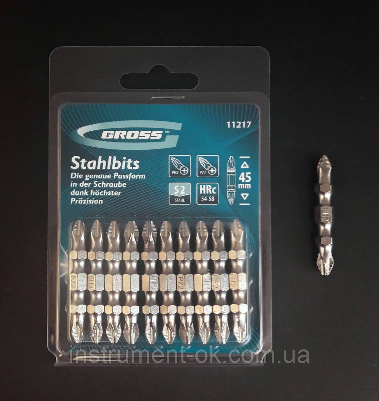 Купить Бита GROSS PH2/PZ2 х 45 мм в Интернет-магазине "ИНСТРУМЕНТ - ОК ...