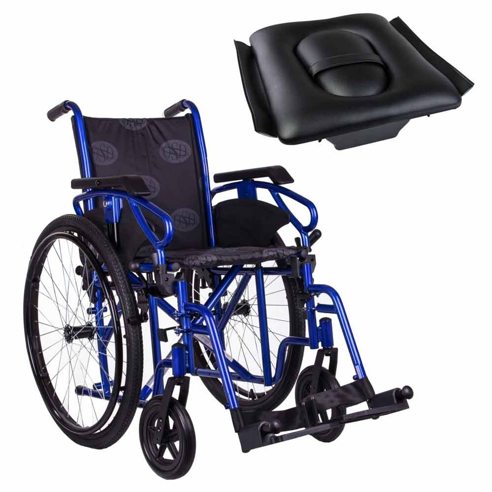 Стандартная инвалидная коляска, OSD Millenium 3 с санитарным оснащением - фото 1 - id-p575209954