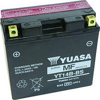 Аккумулятор сухозаряженный AGM 12Ah 210A YUASA YT14B-BS