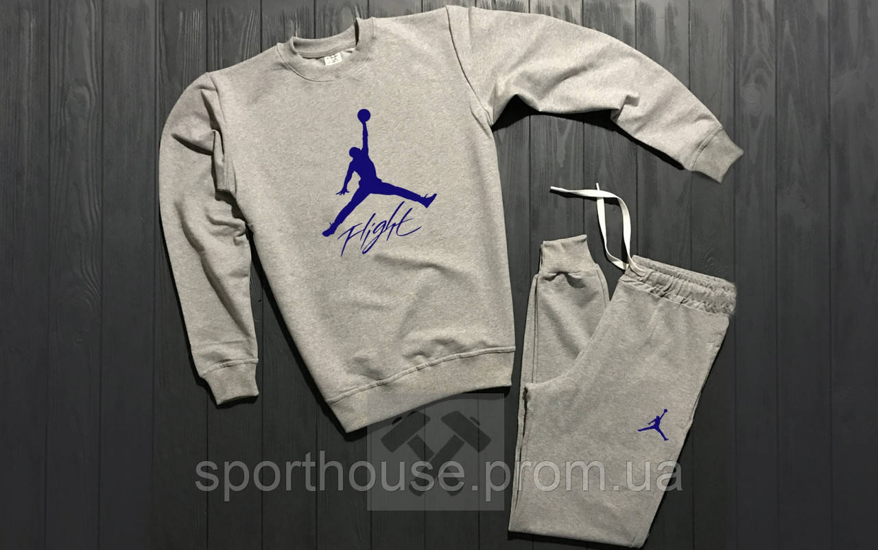 Спортивний костюм Джордан чоловічий, брендовий костюм Jordan трикотажний (на флісі і без) XS