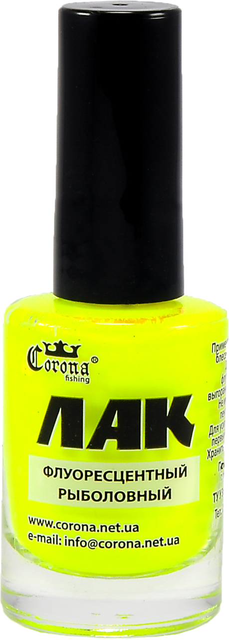 Лак риболовний Сorona Жовтий (флуоресцентний), фото 1