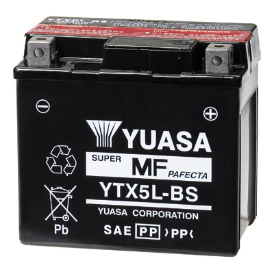 Акумулятор сухозаряджений AGM 4,2Ah 80A YUASA YTX5L-BS, фото 1