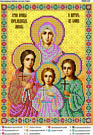 Схема для вышивки бисером на атласе "Вера, Надежда, Любовь и их мать София"