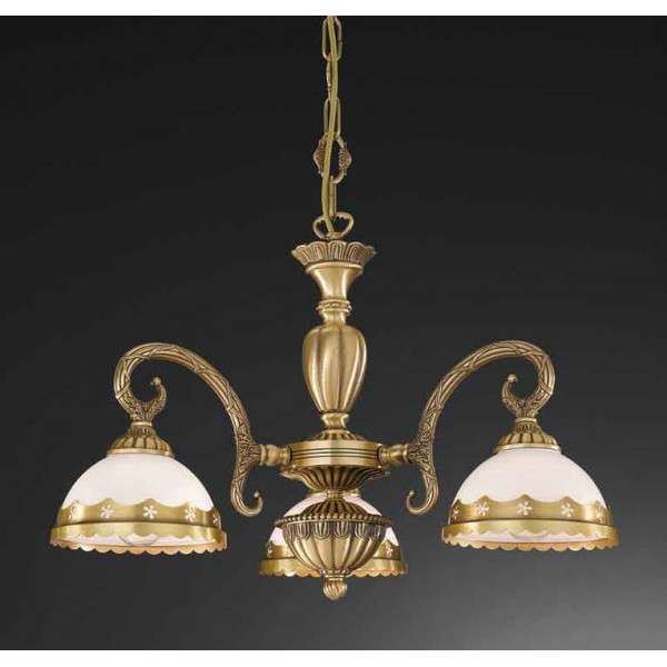 Люстра RECCAGNI ANGELO L 7950/3 br.arte/crema classico
