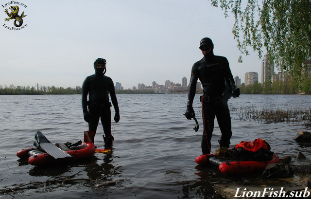 Буй - Плот LionFish.sub, Мини-Лодка для подводного охотника