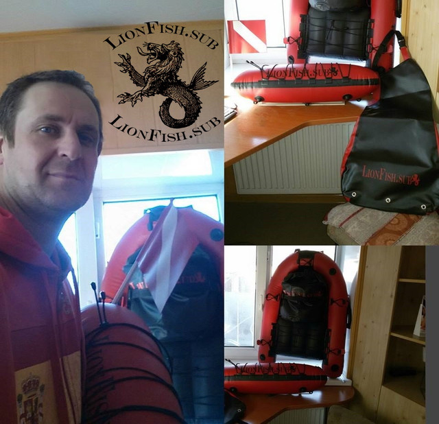 Буй - Плот LionFish.sub, Мини-Лодка для подводного охотника