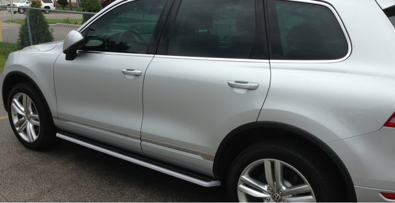 Пороги боковые Volkswagen Touareg 2010- - фото 2 - id-p85621372