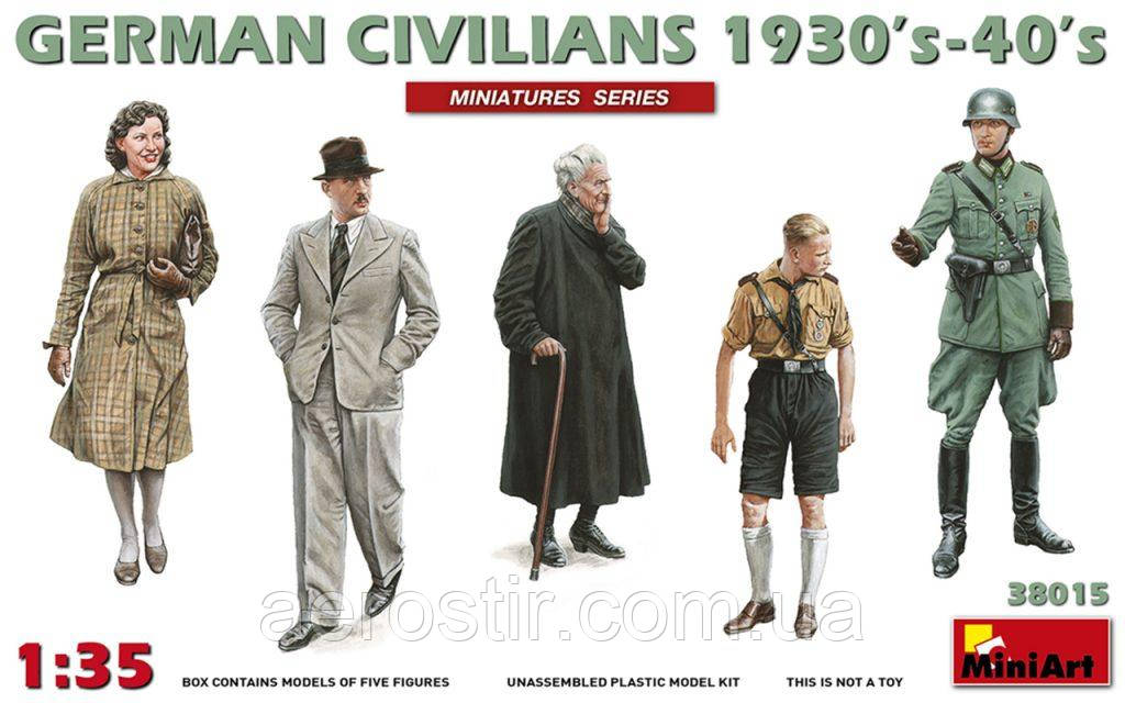 Німецькі цивільні 30х-40х років 1/35 MiniART 38015, фото 1