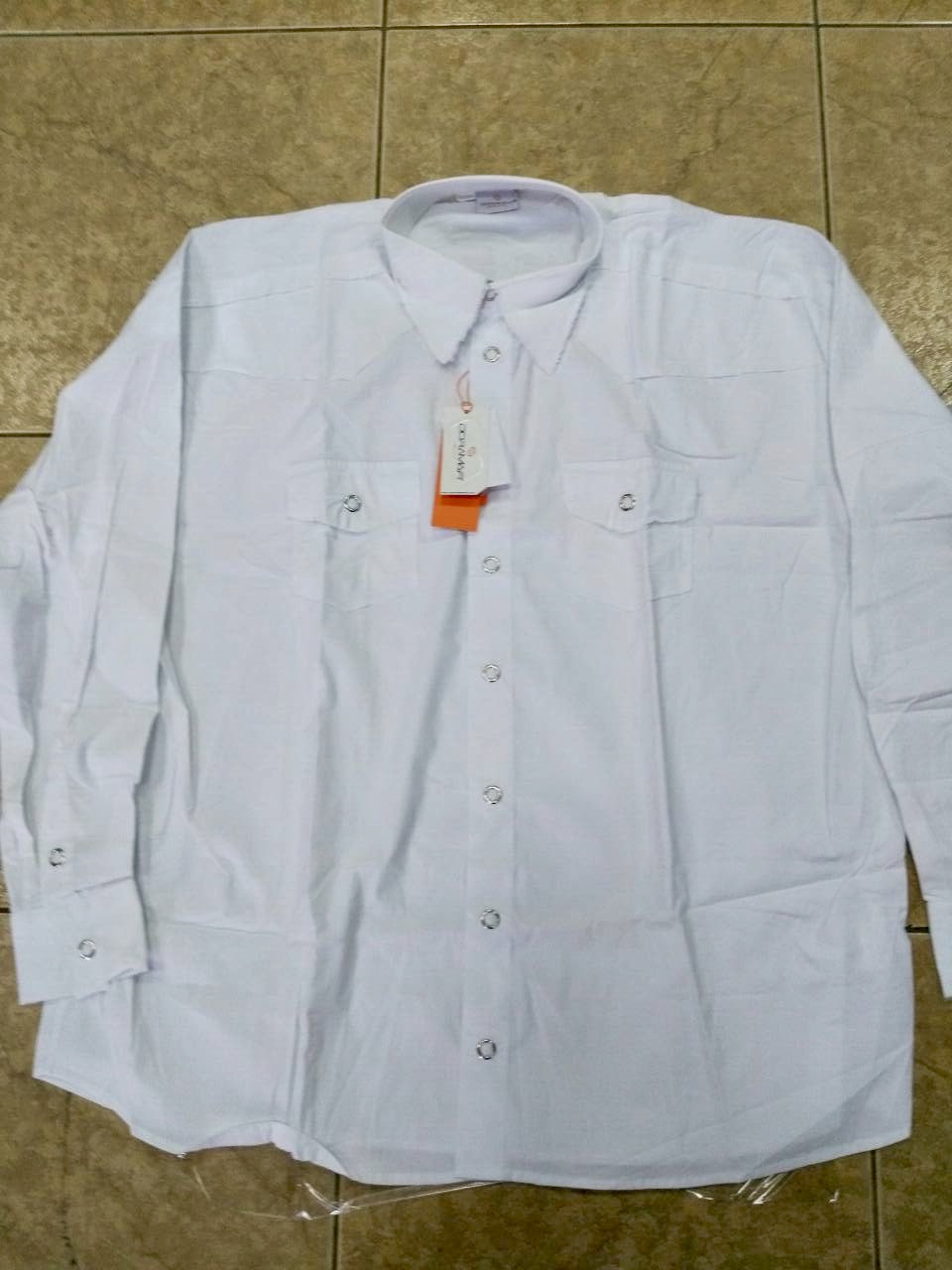 Сорочка чоловіча біла котонова Розмір + Doramafi, фото 1