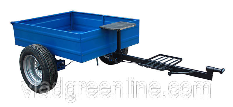 Причіп не відкидний "Преміум" (100х125) під запальні колеса, фанерне сидіння