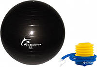 Мяч для фитнеса, фитбол ProSource Stability Exercise Ball 55 см (PS-2205-black), черный