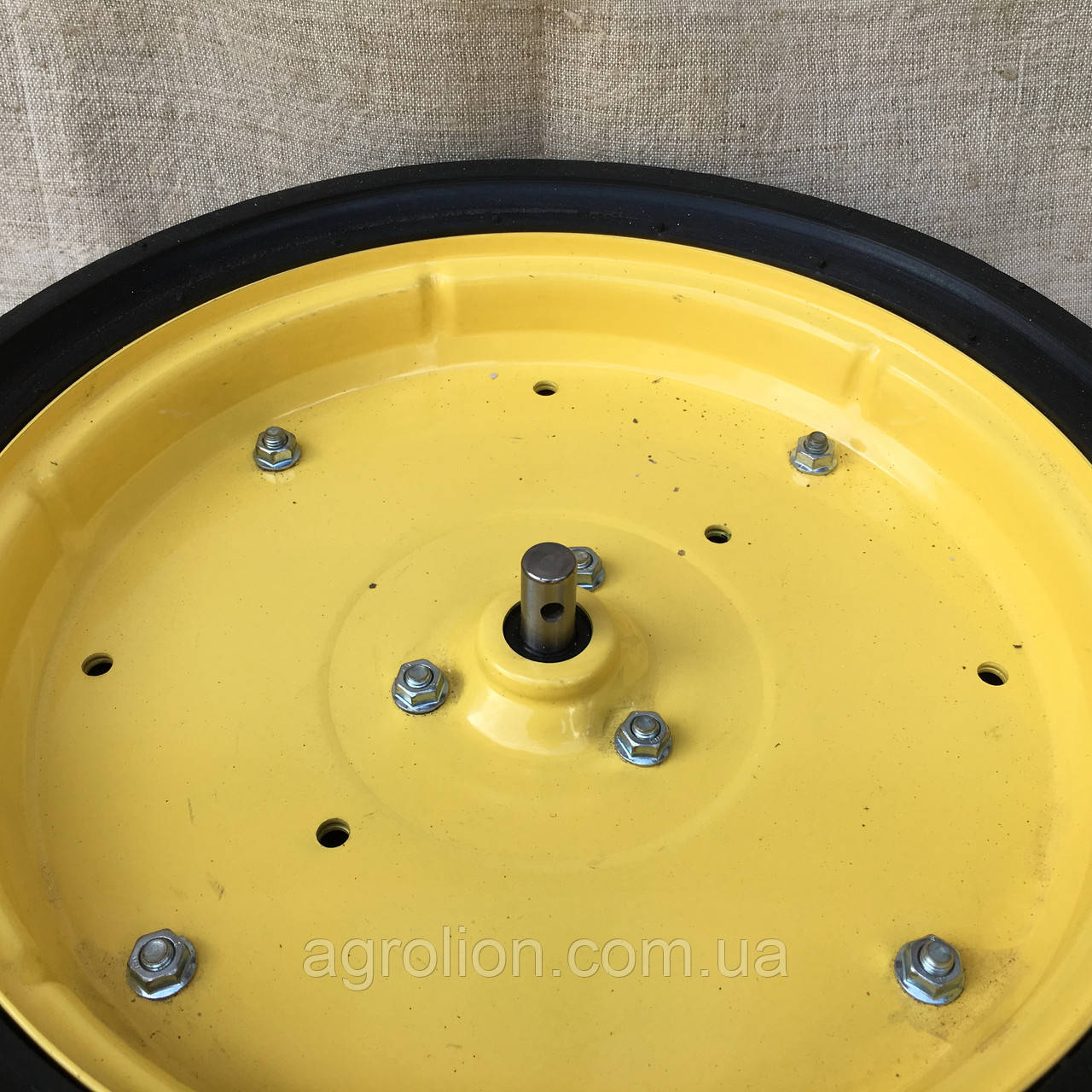Колесо опорне в зборі 4,5” x 16”JohnDeere, Kinze, диск металевий з підшипником 5203KYY2, фото 1
