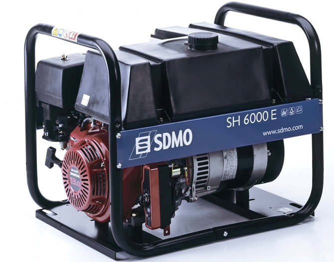 Генератор бензиновий SDMO SH 6000ES (6 кВт)