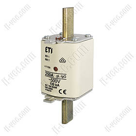 Запобіжник ETI NV1 250A gL/gG 500V Art.:004184219