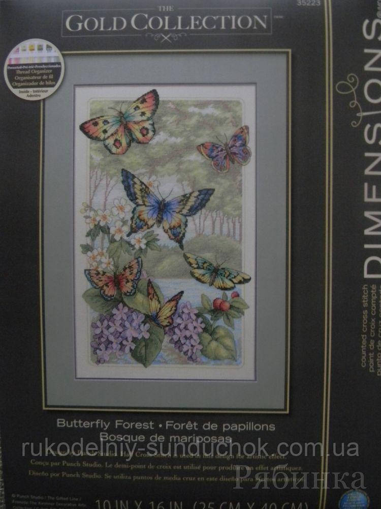 Набір для вишивання Dimensions 35223 Ліс метеликів Butterfly Forest, фото 1