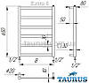 Сушарка для рушників комбінована Extra 6/650х450, середньої ширини. Плоска та рівна форма труб, фото 5
