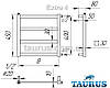 Компактний сушарка для рушників н/ж Extra 4/ 450х500 мм. Плоскі труби 30х10 і 30х30. Водяний, електро, комбі, фото 2