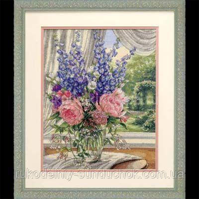 Набір для вишивання Dimensions 35257 Півонії і дельфініуми Peonies and Delphiniums