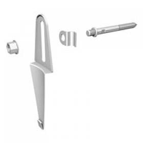 Універсальний тримач для труб водостічної системи Rheinzink, довжина дюбелю 100 мм