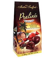 Шоколадные конфеты с ромом Pralinés Maitre Truffout Rum-cocoa-flavour, 200 г