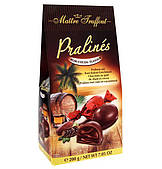 Шоколадні цукерки з ромом Pralinés Maitre Truffout Rum-cocoa-flavour, 200 г