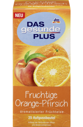 Органический чай Das gesunde Plus Fruchtige Orange-Pfirsich 