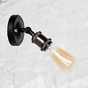 Чорне бра "Industrial Retro" (52-WA1104)