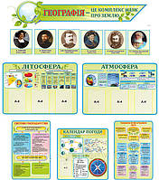 Набір стендів для кабінету географії